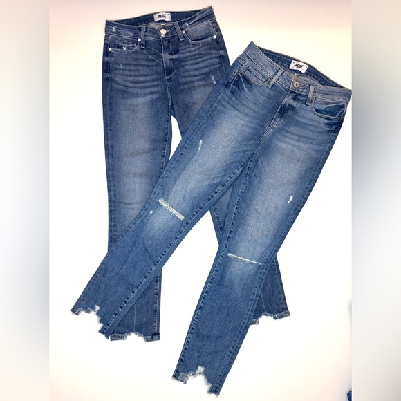 Paige Women’s Hoxton Ankle Peg Jeans Size- 26
( Lot of 2 Jeans ) - Picture 1 of 15